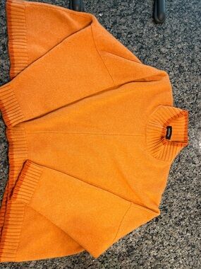 Eskandar Orange Turtleneck Sweater